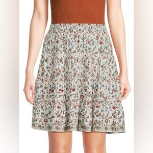 Max Studio Multicolor Floral Skirt